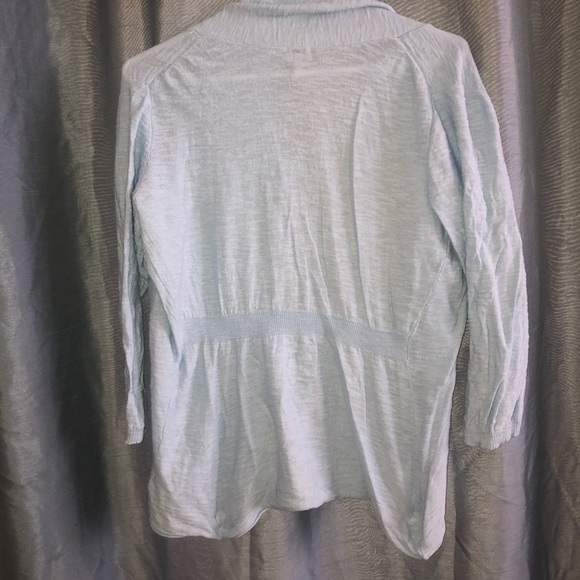 Kismet Blue Cardigan Sweater Lightweight Open-Front XL - new or like new - Picture 2 of 8